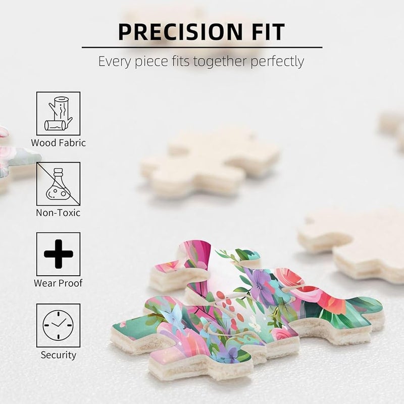 لغز بازل فايا الوردي يونيكورن 500 قطعة للكبار ديكور منزلي هدية 20.4 × 15 - Image 5